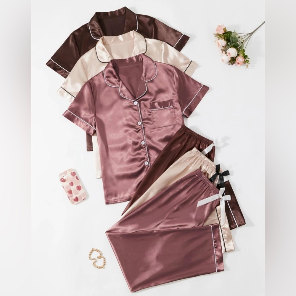 Satin Pajamas Set
